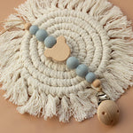 Charger l'image dans la galerie, Attache Tétine Bois Naturel Personnalisé