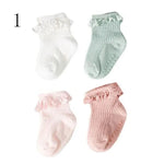 Charger l'image dans la galerie, Chaussettes Bébé Automne et Hiver en Coton – Lot de 4 Paires