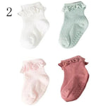 Charger l'image dans la galerie, Chaussettes Bébé Automne et Hiver en Coton – Lot de 4 Paires