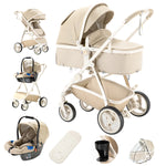 Charger l'image dans la galerie, Poussette Portable 3 en 1 en Cuir PU – Pas Cher