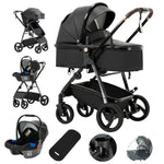 Charger l'image dans la galerie, Poussette Portable 3 en 1 en Cuir PU – Pas Cher