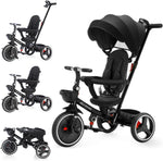 Charger l'image dans la galerie, Poussette Tricycle Ubravoo 5 en 1 pour Bébé (1-6 Ans)