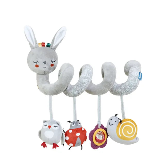 Spirale D’activité Bébé Guêpe – Jouet Poussette Avec Hochet – 0-12 Mois – Tissu Doux