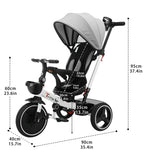 Charger l'image dans la galerie, Poussette Tricycle Ubravoo 5 en 1 pour Bébé (1-6 Ans)