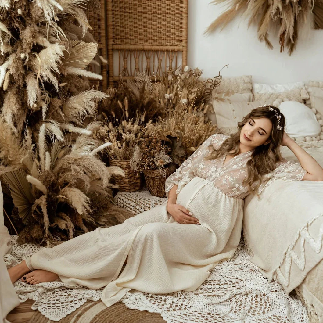 BOHO - Robe pour Femmes Enceintes en Coton
