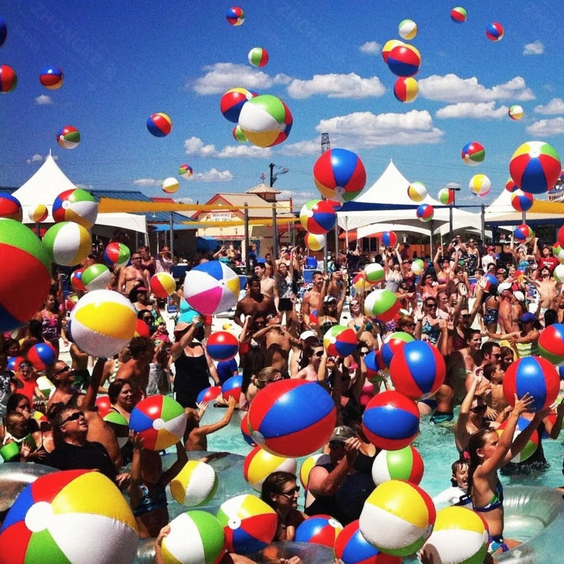 Ballons de Plage gonflables Couleur Arc-en-ciel