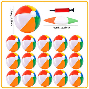 Ballons de Plage gonflables Couleur Arc-en-ciel