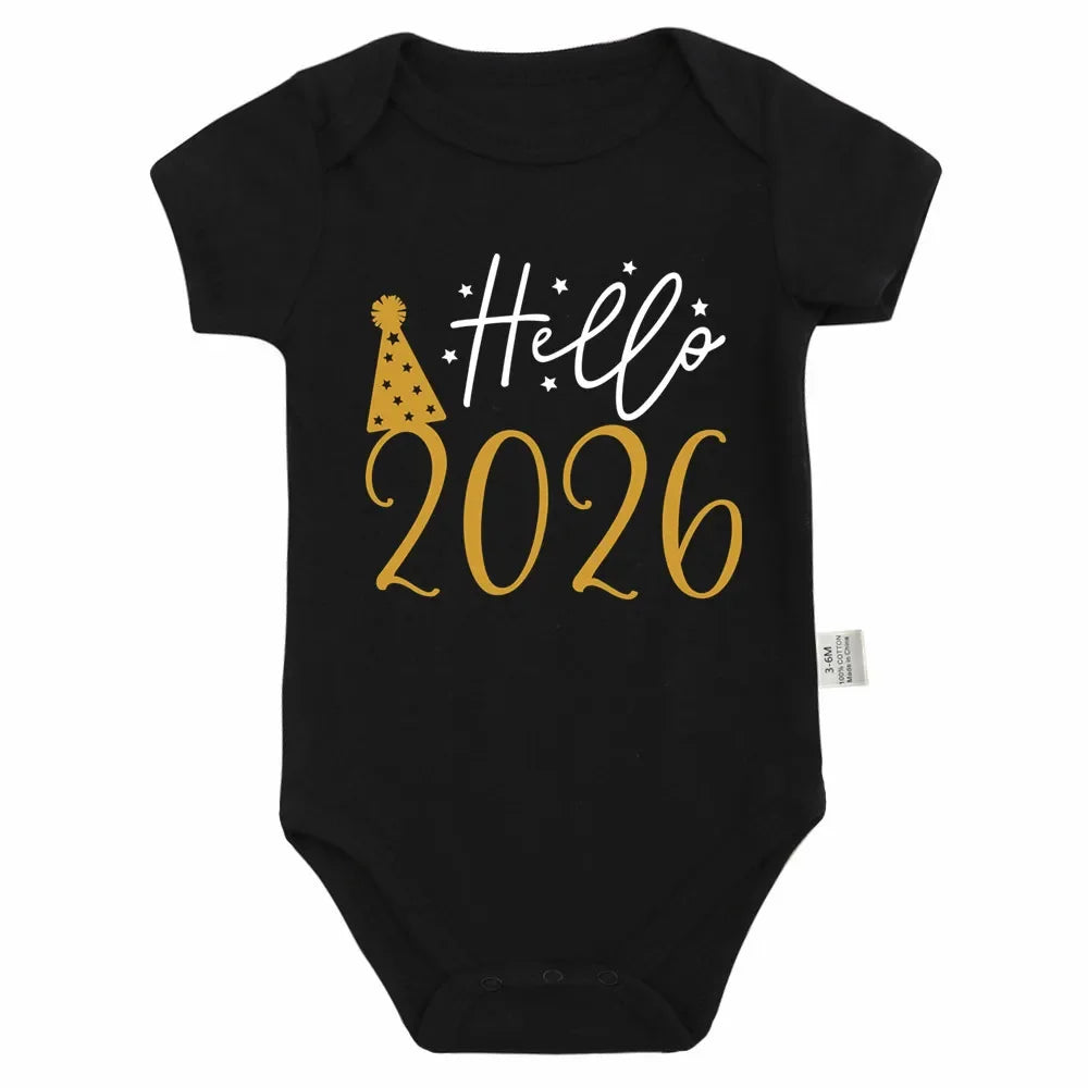 Body Bébé de Noël - Hello 2026 (0 à 24 Mois)