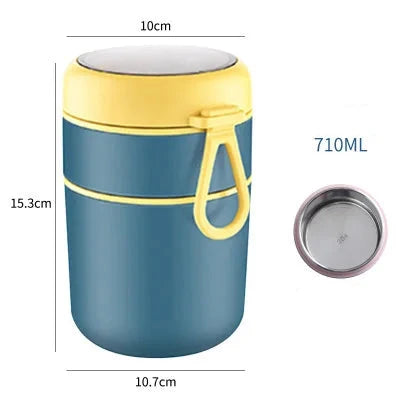 Boite Repas Isotherme Chaud Longue Duree avec Cuillere