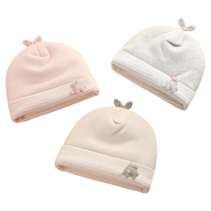 Bonnet Élastique en Coton pour Nouveau-né