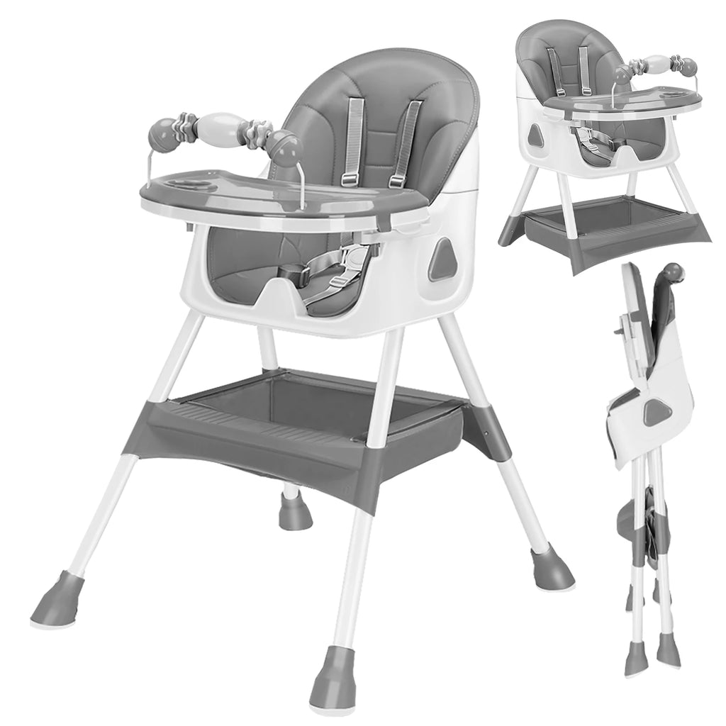 Chaise Haute Bébé Pliable Avec Grand Coussin Antidérapant