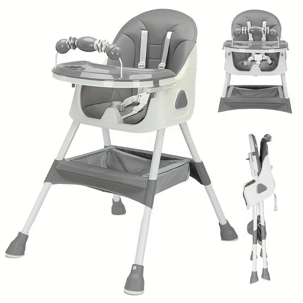 Chaise Haute Bébé Pliable Avec Grand Coussin Antidérapant