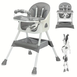 Chaise Haute Bébé Pliable Avec Grand Coussin Antidérapant