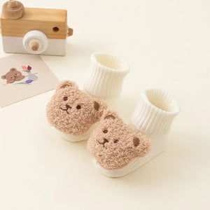 Chaussette Bebe Hiver, Chaude en Coton Doux