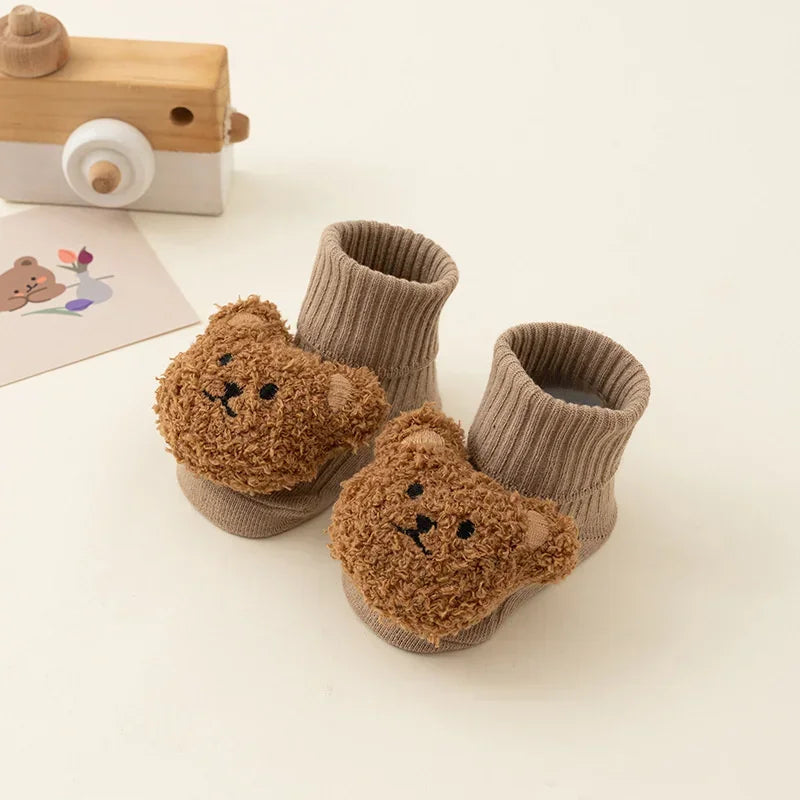 Chaussette Bebe Hiver, Chaude en Coton Doux