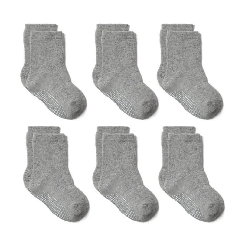 Chaussettes Bebe Antiderapantes 6 Paires 0-7 ans