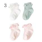 Charger l&#39;image dans la galerie, Chaussettes Bébé Automne et Hiver en Coton – Lot de 4 Paires
