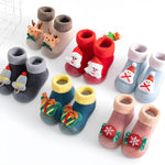 Charger l&#39;image dans la galerie, Chausson Bebe Premiers Pas - Papa Noel
