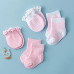 Charger l&#39;image dans la galerie, Chaussons et Moufles Naissance (Lot de 4 Paires)

