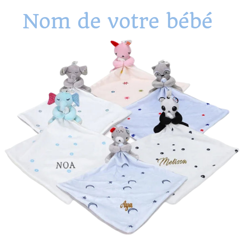 Doudou Personnalisé - Doudou Bébé avec Prénom