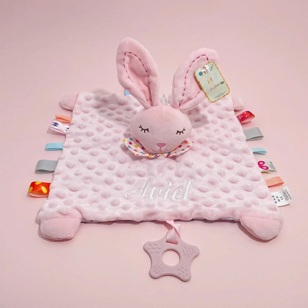 KDO MAGIC – Doudou Personnalisé Lapin Ou Ours Avec Prénom – Cadeau Naissance Bébé