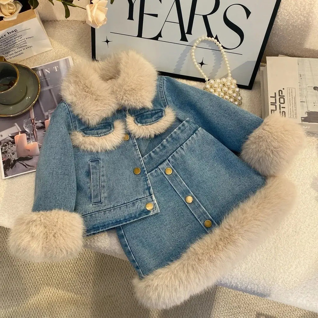 Ensemble Bébé Fille Jupe + Veste