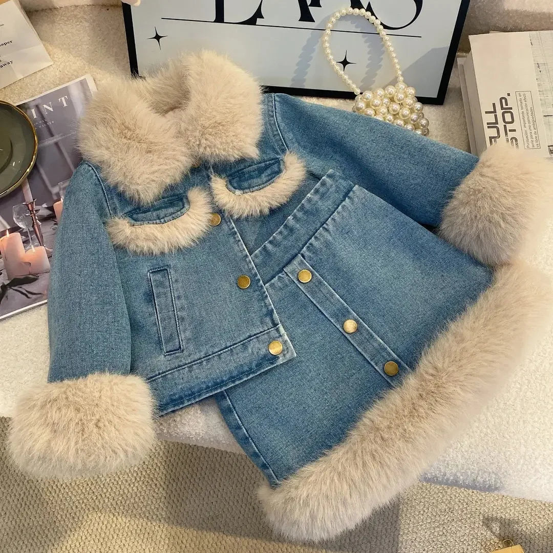 Ensemble Bébé Fille Jupe + Veste