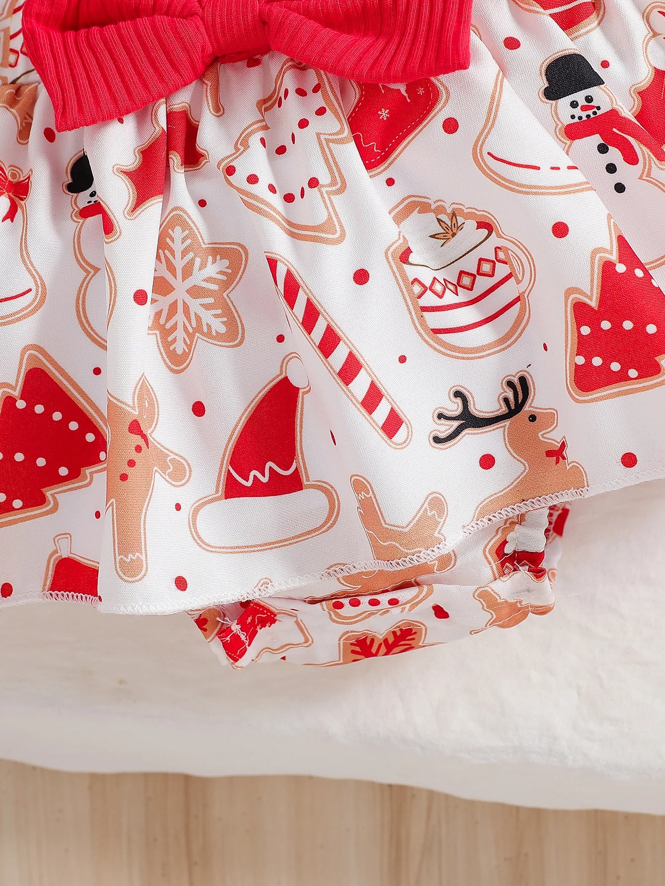 Ensemble Noel pour Bebe Fille avec Chaussettes 