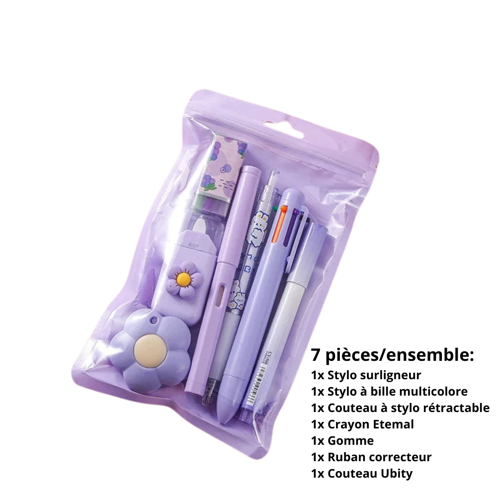 Ensemble de Papeterie Scolaire pour Enfants
