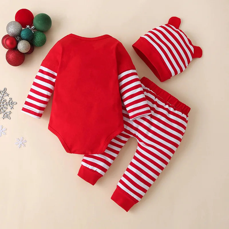 Ensemble de Vêtements de Noël pour Bébé Fille et Garçon