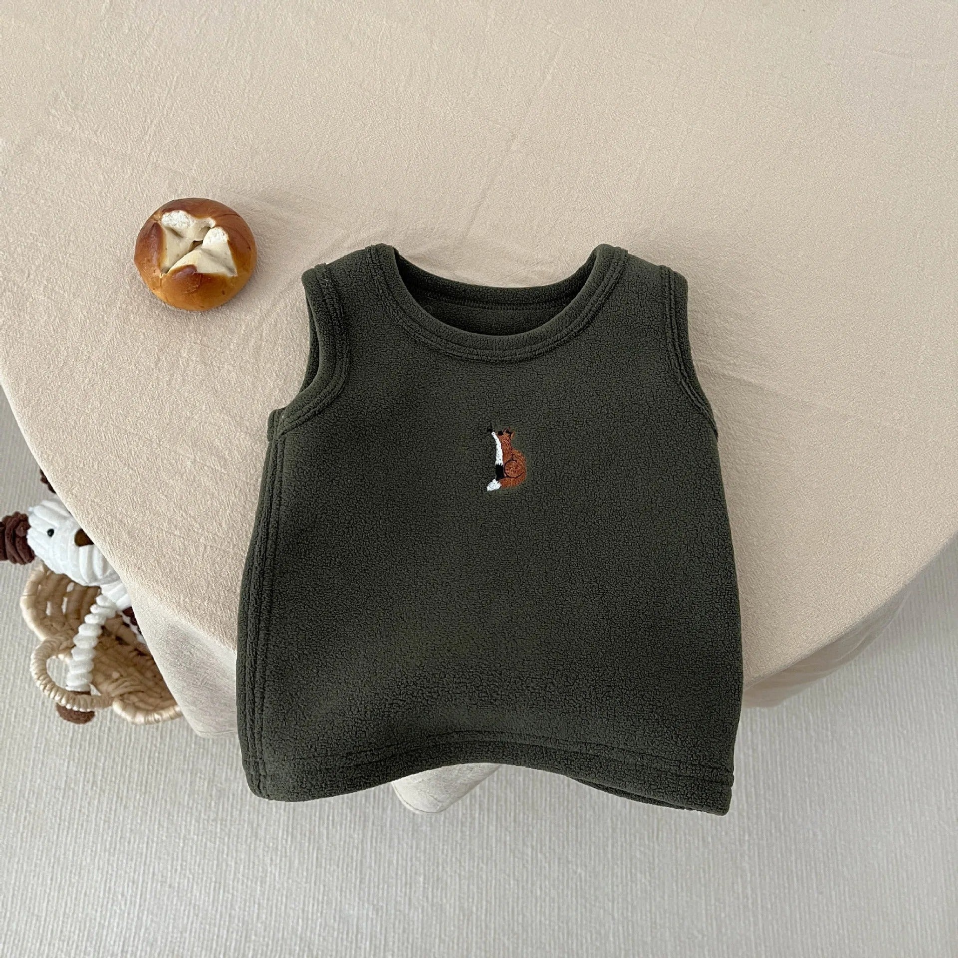 Gilet pour Nouveau-né en Coton sans Manche