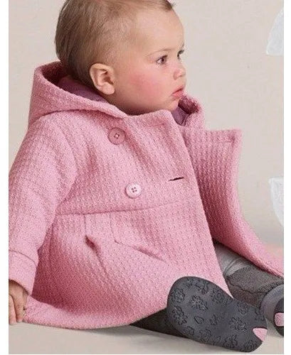 Poncho Bébé à Capuche pour Filles