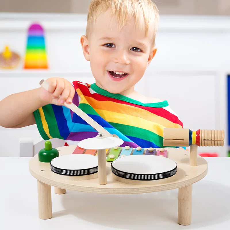Instrument de Musique Bébé Batterie et Xylophone