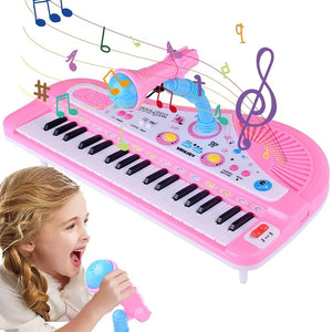 Instrument de Musique Bébé Piano Musical  avec Microphone