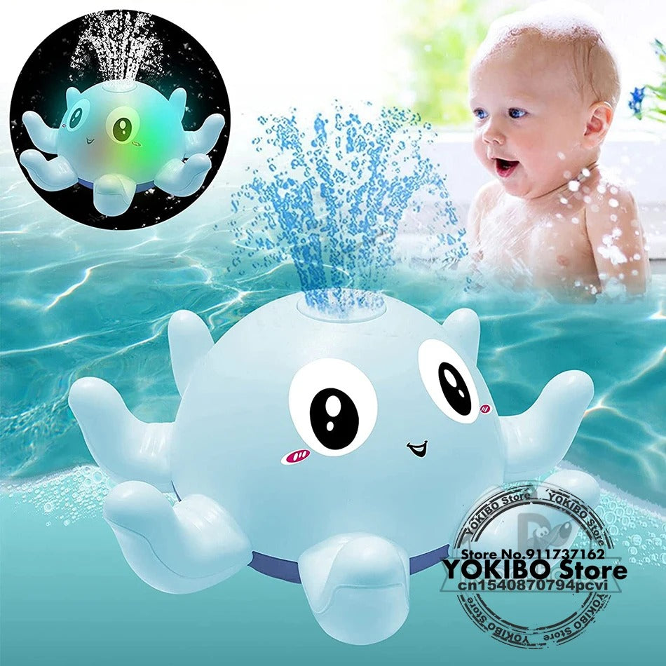 Pieuvre de Bain pour Bébé avec Lumières LED et Musique