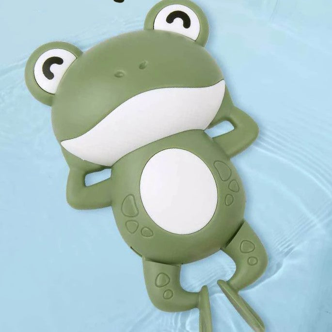 Jouets de bain pour bébé : la grenouille magique verte