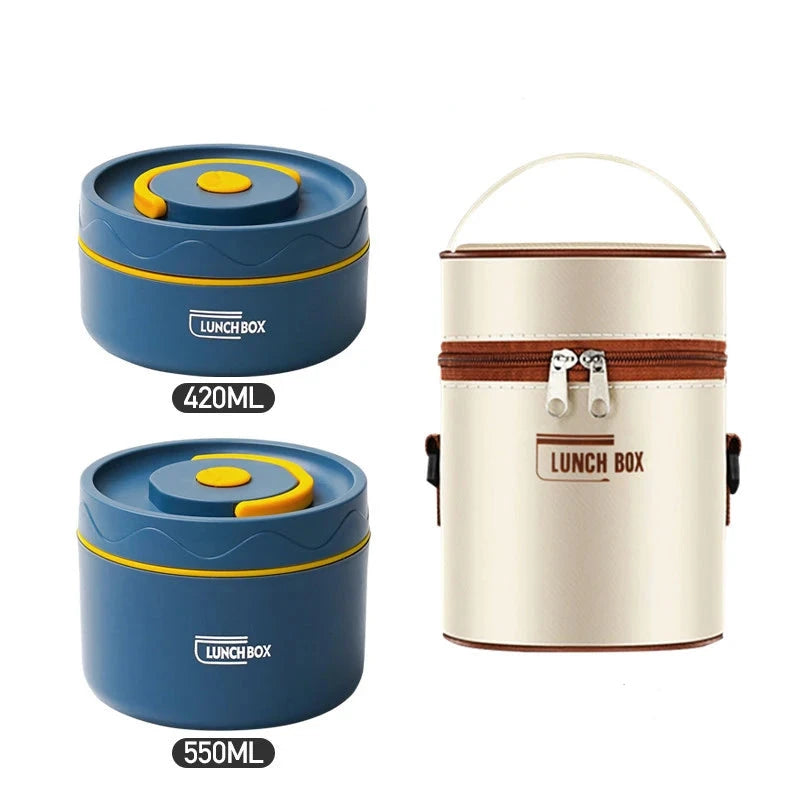 Lot de 2 Boites à Repas Isotherme + Sac Isolant