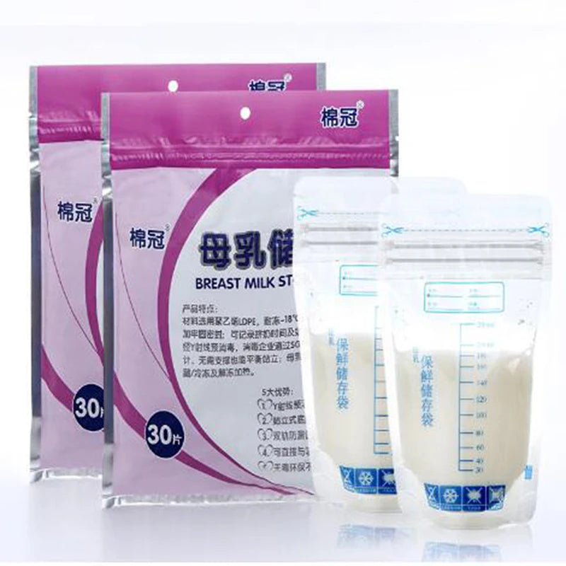 Lot de 30 Sachets de Conservation de Lait Maternel