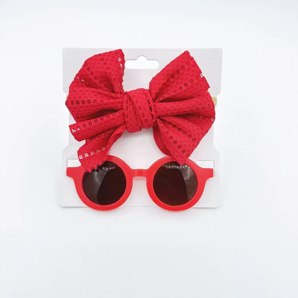 Lunettes de Soleil Fleur Bébé avec Bande (1-8 Ans)