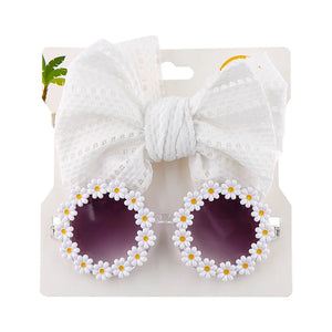 Lunettes de Soleil Fleur Bébé avec Bande (1-8 Ans)
