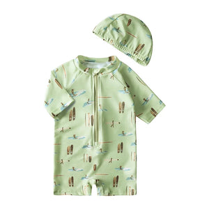 Maillot de Bain Bébé Garçon et Fille Manche Courte