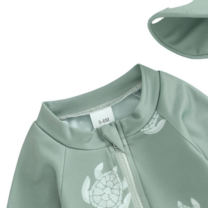 Maillot de Bain Bebe Garcon et Fille Manche Longue