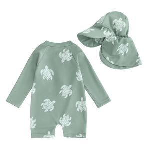 Maillot de Bain Bébé Garçon et Fille Manche Longue