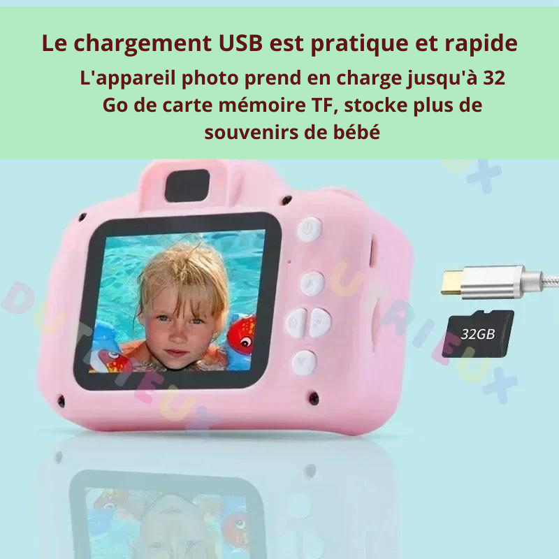 Mini camera numérique vintage X2 pour enfants