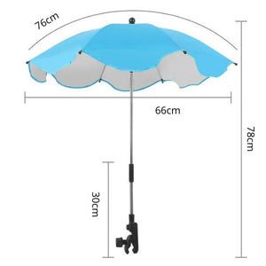 Ombrelle Poussette Parapluie Universel Réglable Landau