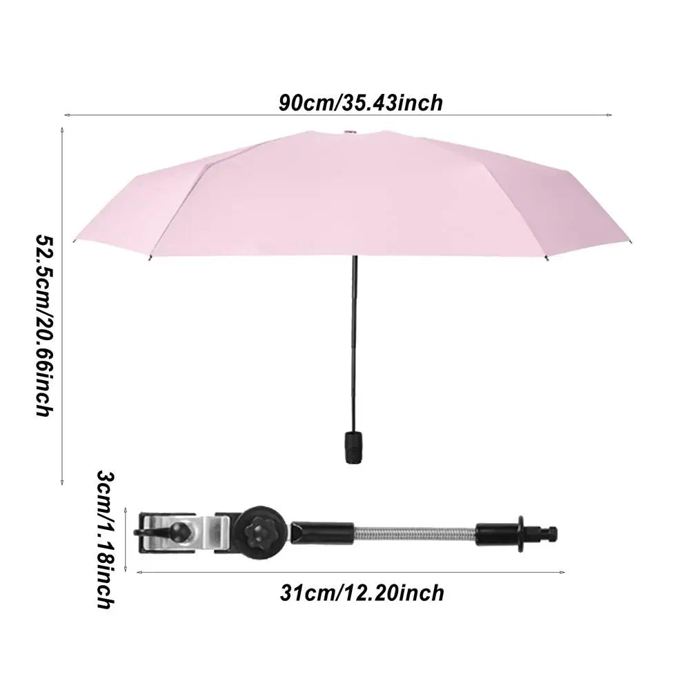 Ombrelle Réglable pour Poussette Bébé