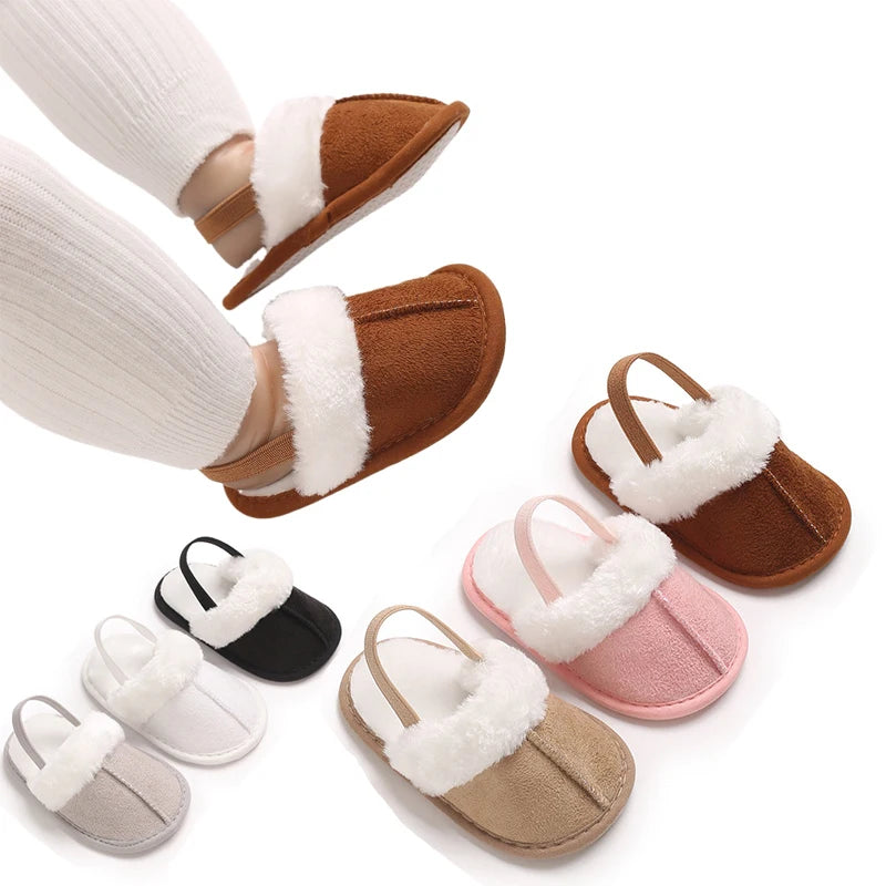 Pantoufles Bébé d'Automne et d'Hiver en Coton