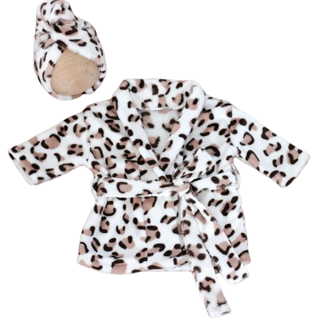 Peignoir Bébé - Ensemble Douceur et Élégance pour Nouveau-Né