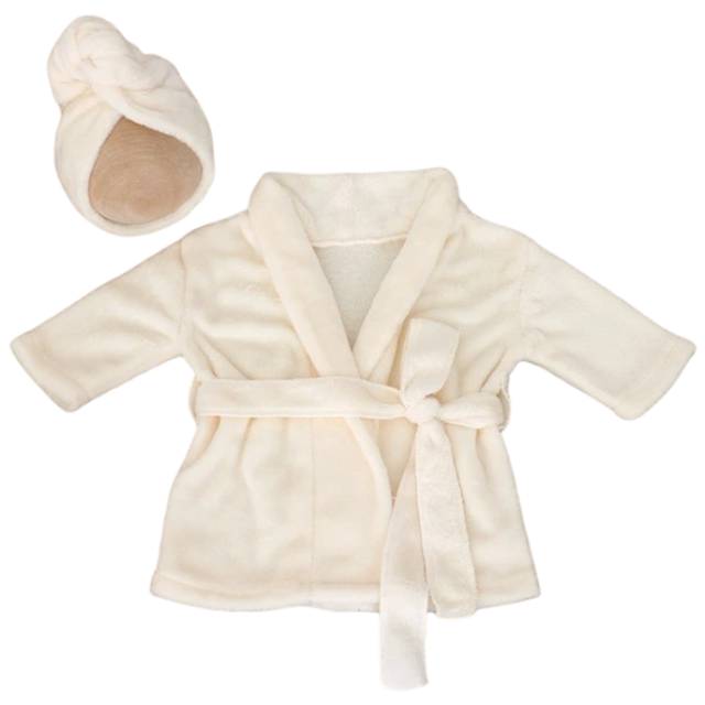 Peignoir Bébé - Ensemble Douceur et Élégance pour Nouveau-Né