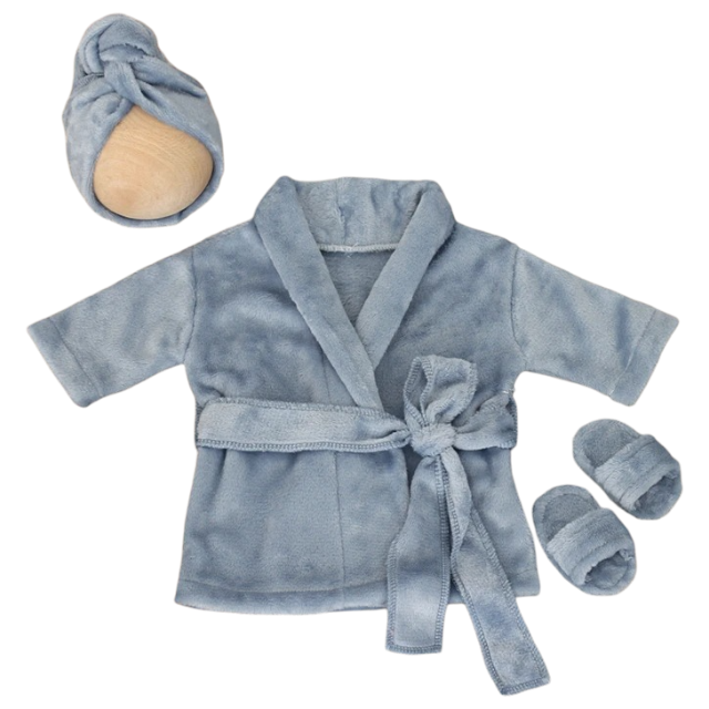 Peignoir Bébé - Ensemble Douceur et Élégance pour Nouveau-Né